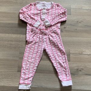 Roller Rabbit Pink and White Elephant Print Top